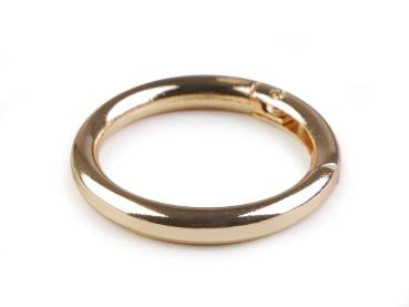 Metall Karabiner rund Ø innen 34mm/ Ø außen 46mm Gold